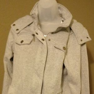 New Look Gray Peacoat/Hoodie